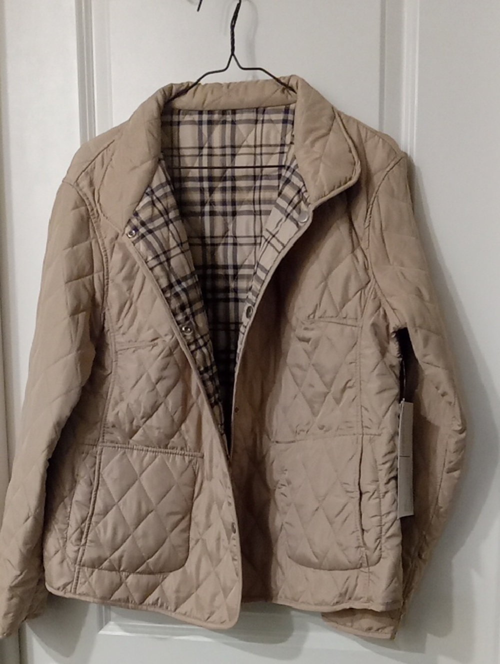 Quilted Jacket Tan SIZE L
